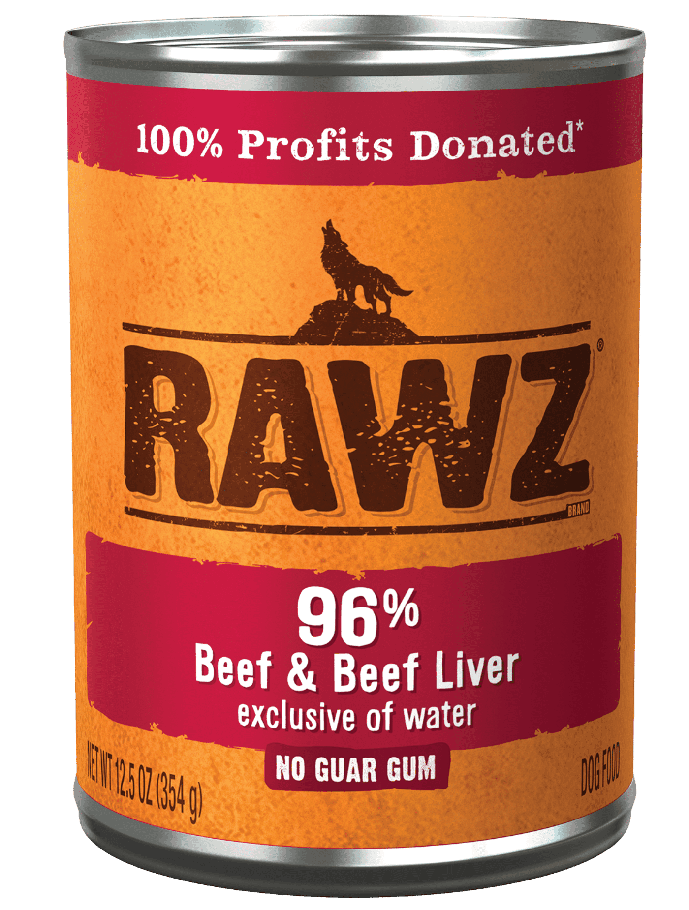 RAWZ 96 Beef & Beef Liver for Dogs 12.5oz The Beastiary