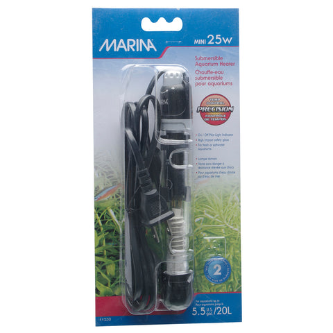 Marina Submersible Aquarium Heater - Mini 25W - 15cm (6")