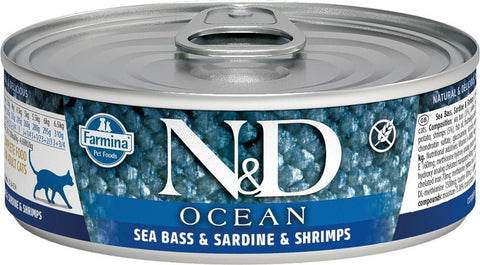Farmina Rawcan Ocean Sea Bass Sardine And Shrimp Cat Wet Food - 2.5oz