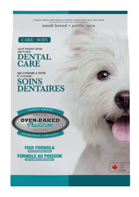 Oven-Baked Tradition Small Breeds Dental Care Fish Dog Food - 4lb