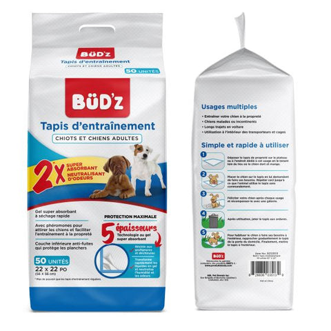 Bud-Z Disposable Puppy Pad Dog 22x22in 50pc