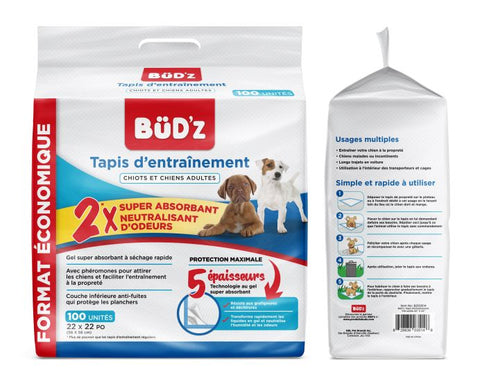 Bud-Z Disposable Puppy Pad Dog 22x22in 100pc