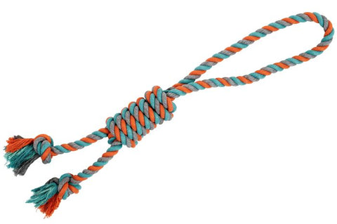 Bud'Z Rope Dog Toy - Orange and Blue