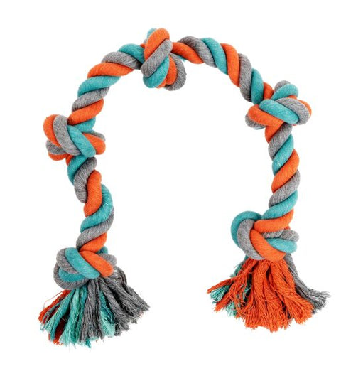 Bud'Z Rope Dog Toy - Orange and Blue