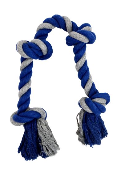 Bud'Z Rope Dog Toy - Gray And Blue