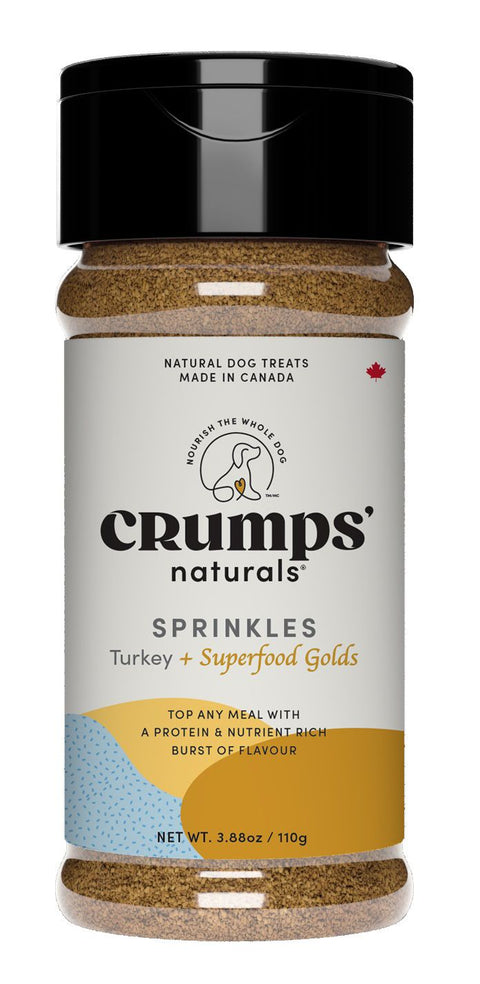 Crumps Sprinkles Turkey + Superfood Golds Meal Topper for Dogs - 110g