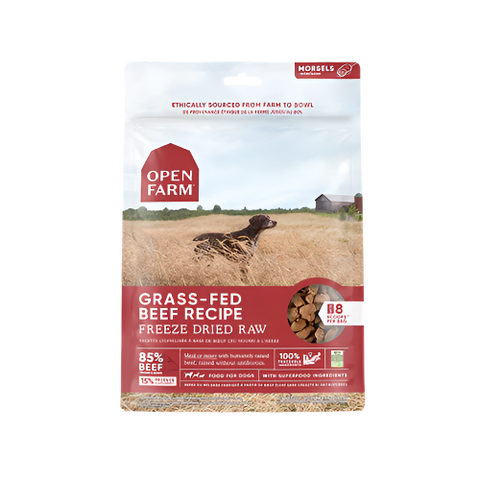 Open Farm Freeze-Dried Raw Dog Food - Grass-Fed Beef