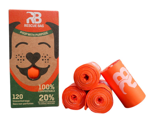 Rescue Bag - Compostable Dog Poop Bags - 120 Bags