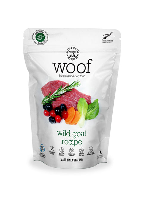 NZPF Woof Goat Freeze-Dried Dog Food - 280g