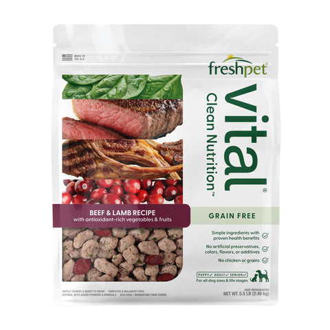 Fresh Pet Vital Grain-Free Fresh Dog Food - Beef & Lamb - 5.5lbs