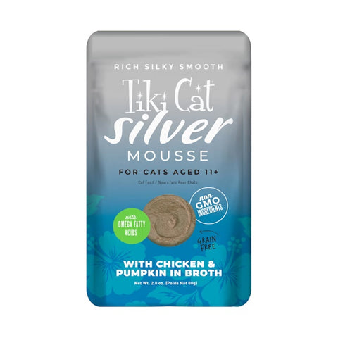 Tiki Cat Senior Silver Mousse | Chicken Pumpkin 2.8oz