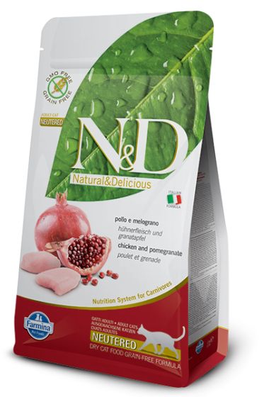 Farmina N&D Prime Chicken Pomegranate Neutered Cat Food - 1.5kg