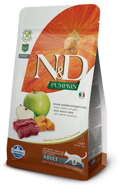 Farmina N&D Pumpkin Venison & Apple Cat Food - 1.5kg