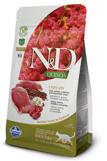 Farmina N&D Quinoa Duck Urinary Cat Food - 1.5kg