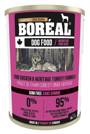 Boréal Cobb Chicken And Heritage Turkey Can for Dogs - 369g