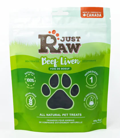 Just Raw - Dehydrated Beef Liver Treat - 114g