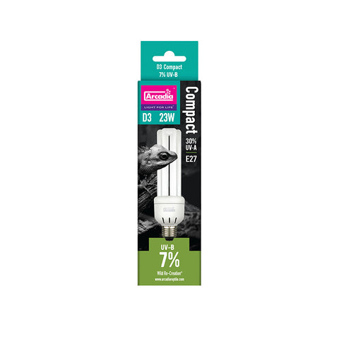 Arcadia D3 Compact Forest Bulb 7% UVB (23w)