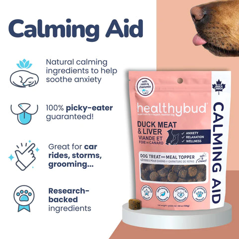 healthybud Calming Aid for Dogs - Duck Meat & Liver