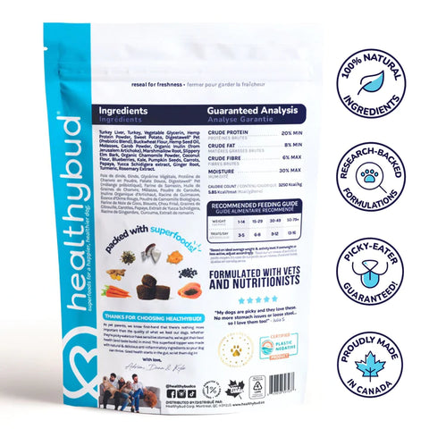 healthybud Gut Booster for Dogs - Turkey Meat & Liver