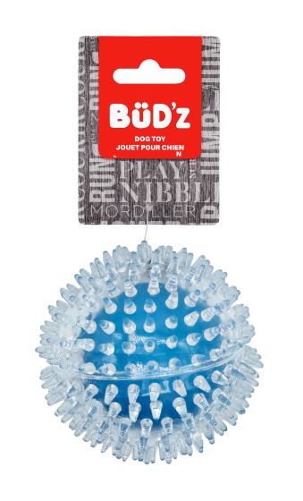 Budz Transparent Spiked Squeaker Ball | Assorted Colours