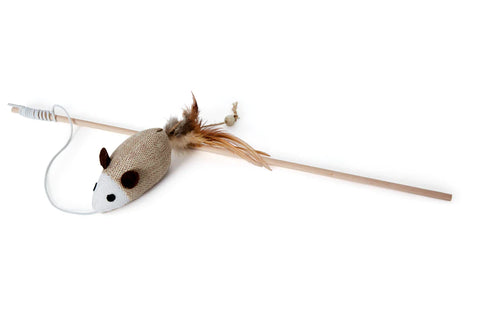 Bud'z Swing Stick Mouse Cat Toy, 125-cm