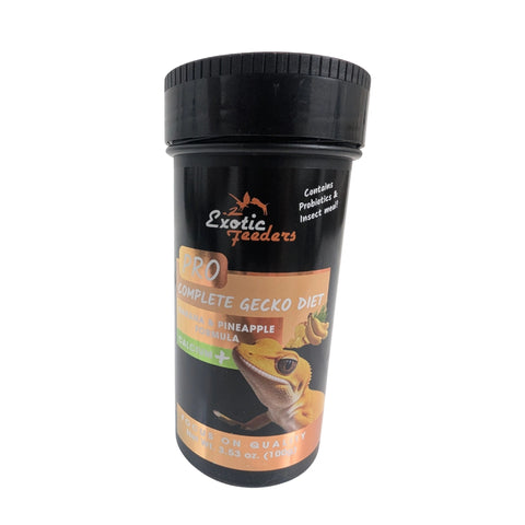 Exotic Feeders Premium Crested Gecko Diet - Banana Pineapple - 100g