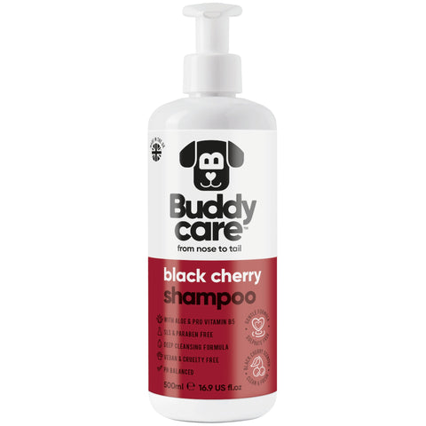 Buddy Care Black Cherry Dog Shampoo – 500 ml