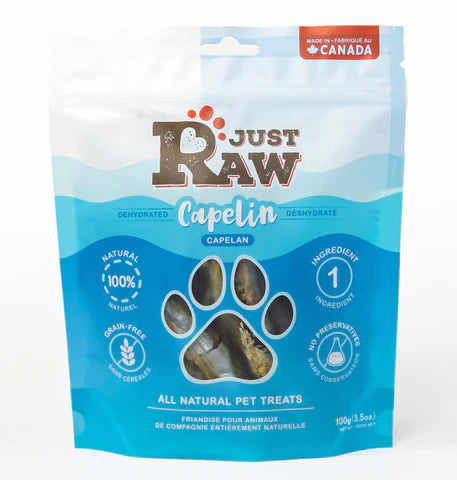 Just Raw - Dehydrated Capelin Treats - 100g