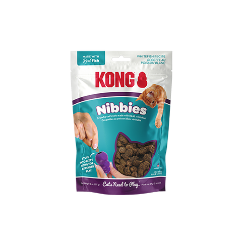 KONG Nibbies Whitefish Crunchy Cat Treats - 2oz