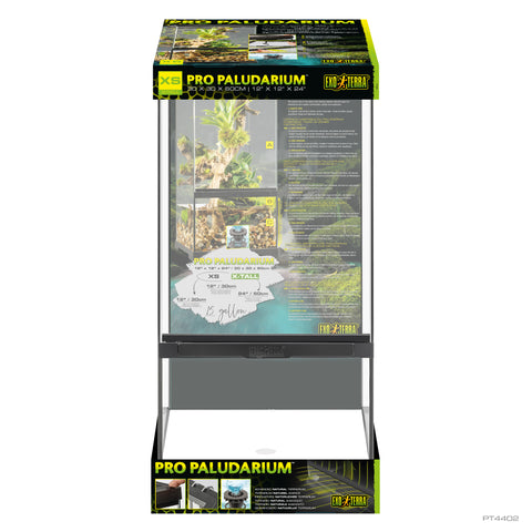 Exo Terra Pro Glass Paludarium Advanced Natural Terrarium - 12"x12"x24”