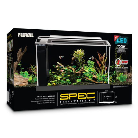 Fluval Spec Aquarium Kit - 5 Gallons - Black