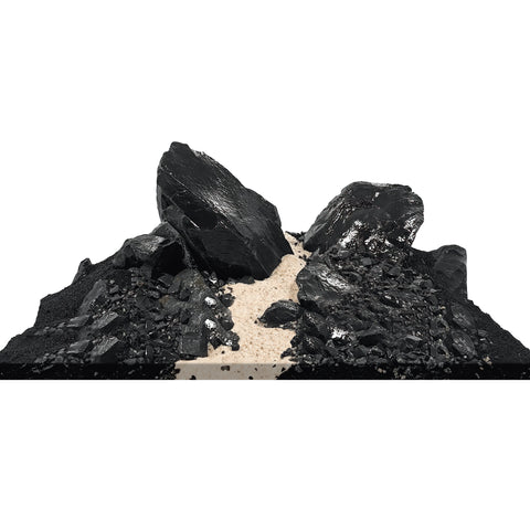 Fluval Black Basalt Aquascaper Natural Rock & Sand Décor - Nano Set - 11kg (24lb)