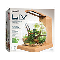 Fluval LIV Microscaping Aquarium Kit - Teak - 33cm x 31.75cm (13in x 12.5in)