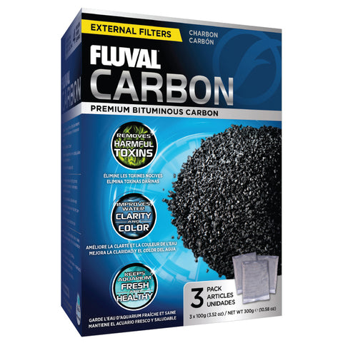 Fluval Carbon 100g Inserts - 3 pack