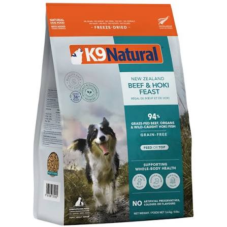 K9 Natural Hoki & Beef Feast & Topper