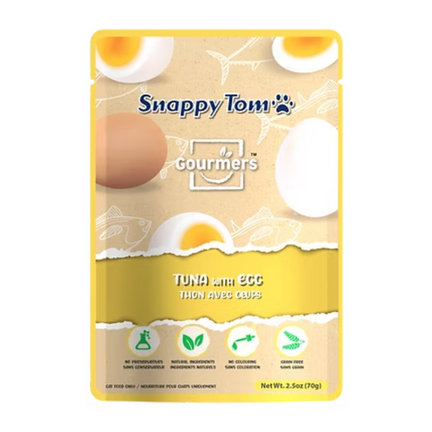 Snappy Tom® Gourmers™ Tuna with Egg Wet Cat Food Pouch - 70g