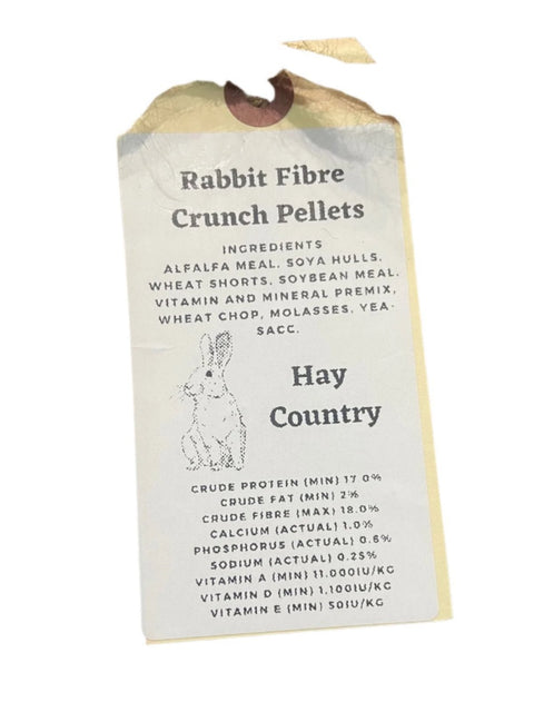 Hay Country Fibre Crunch Rabbit Pellets - 12kg