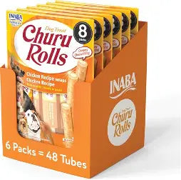 Inaba Churu Rolls for Dogs Chicken 8x12g