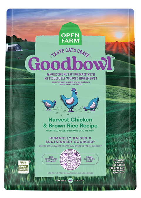 Open Farm GoodBowl Harvest Chicken & Brown Rice Cat Food - 3.5lb
