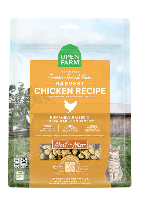 Freeze-Dried Raw Harvest Chicken Recipe for Cats