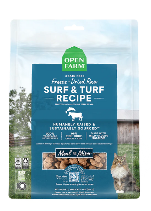 Freeze-Dried Raw Surf & Turf Recipe for Cats