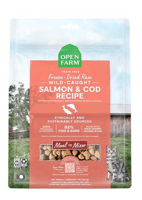 Freeze-Dried Raw Salmon & Cod Recipe for Cats