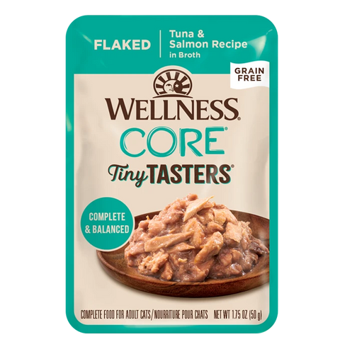 Wellness Core Tiny Tasters Tuna & Salmon Flaked Recipe - 1.75oz Pouch