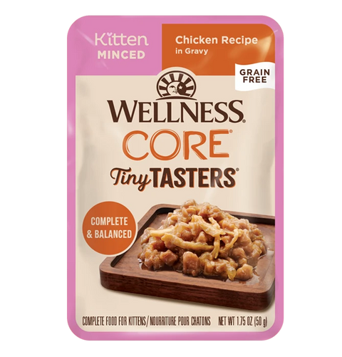 Wellness Core Tiny Tasters Kitten Chicken Minced Recipe - 1.75oz Pouch