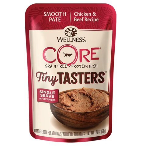 Wellness Core Tiny Tasters Chicken & Beef Pate Recipe - 1.75oz Pouch