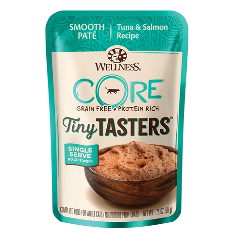 Wellness Core Tiny Tasters Tuna & Salmon Pate Recipe - 1.75oz Pouch