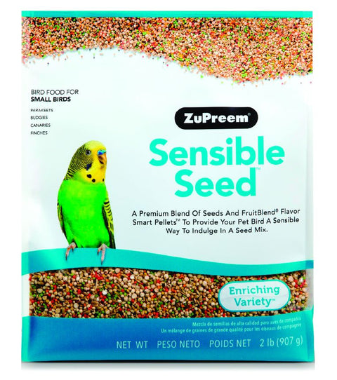 ZuPreem "Sensible Seed" Food For Parakeet, Budgies, Parrotlet & Small Birds - 2lbs