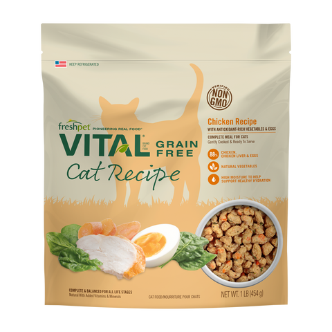 Fresh Pet Vital Cat Food Grain-Free Chicken & Egg - 454g