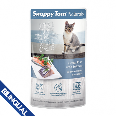 Snappy Tom Naturals Wet Cat Food - Ocean Fish with Salmon