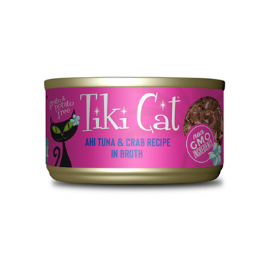 Tiki Cat Hana Luau Grill - Ahi Tuna and Crab Recipe in Broth - 2.8oz